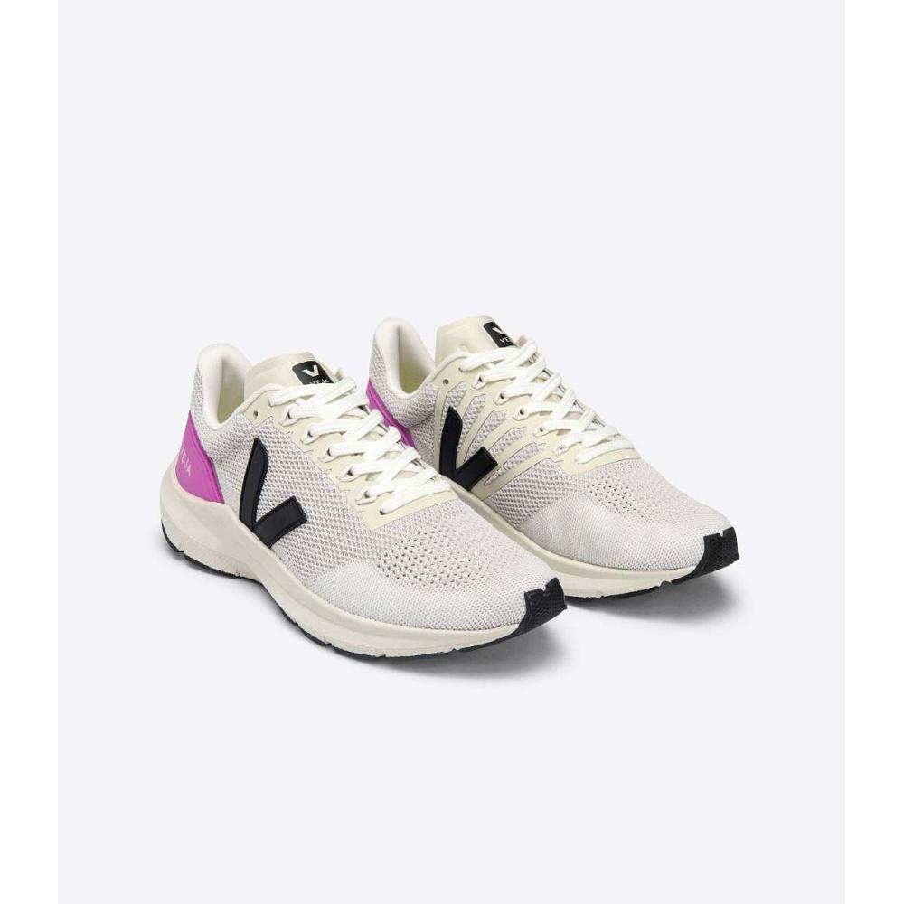 Veja MARLIN V-KNIT Futócipő Férfi Beige/Purple | HU 143MQZ